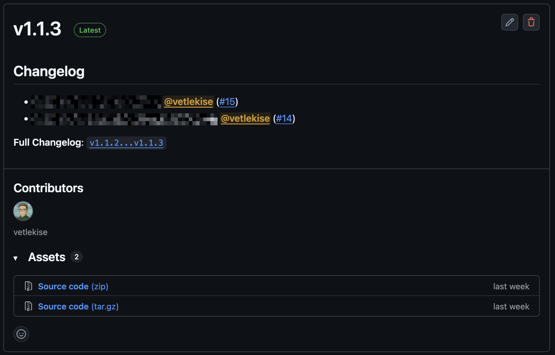 Example release using release-drafter